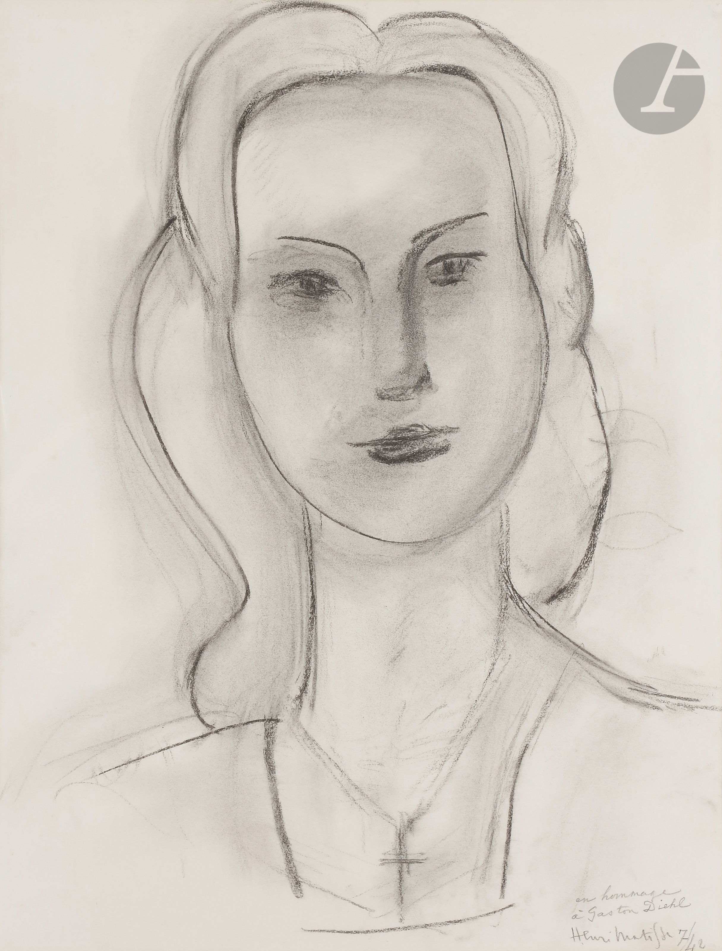 Henri MATISSE (1869-1954) Portrait de Monette Vincent, 1942