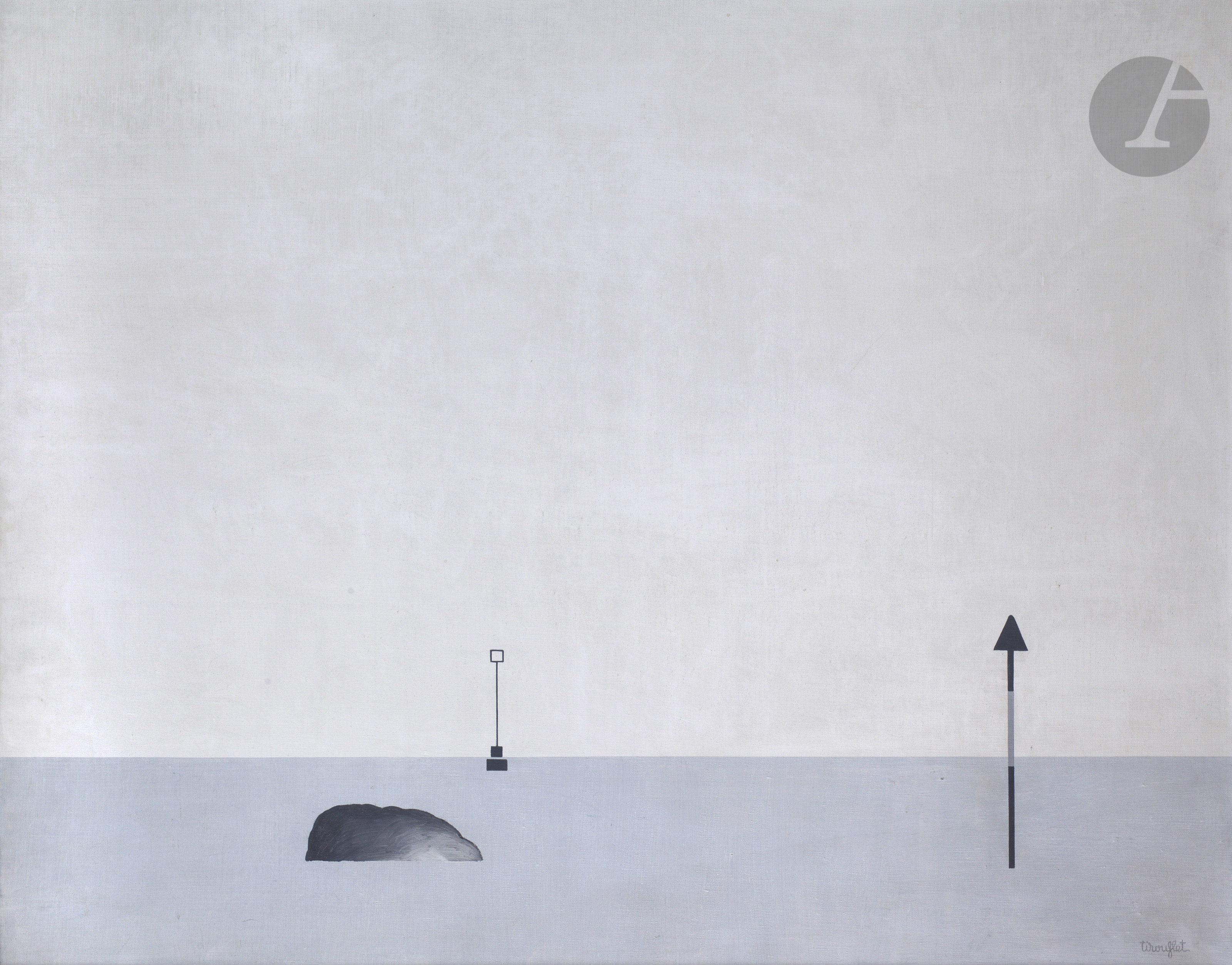 Alain TIROUFLET (né en 1937)Marée haute, 1974Acrylique sur toile.Signée en bas à droite.Signée et