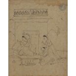 Ramakali Ragini, illustration d'un Ragamala, Inde du Nord, Haut Pendjab, XIXe siècle Dessin sur