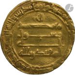ABBASSIDES. Règne d'Al-Muqtadir (295-320 H / 908-932). Dinar d'or daté 314 H ?/ 926, et au nom du
