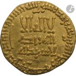 ABBASSIDES. Règne d'Al-Mansûr (136-158 H / 754-775). Dinar d'or daté 157 H / 773 Poids : 4,2 g TB