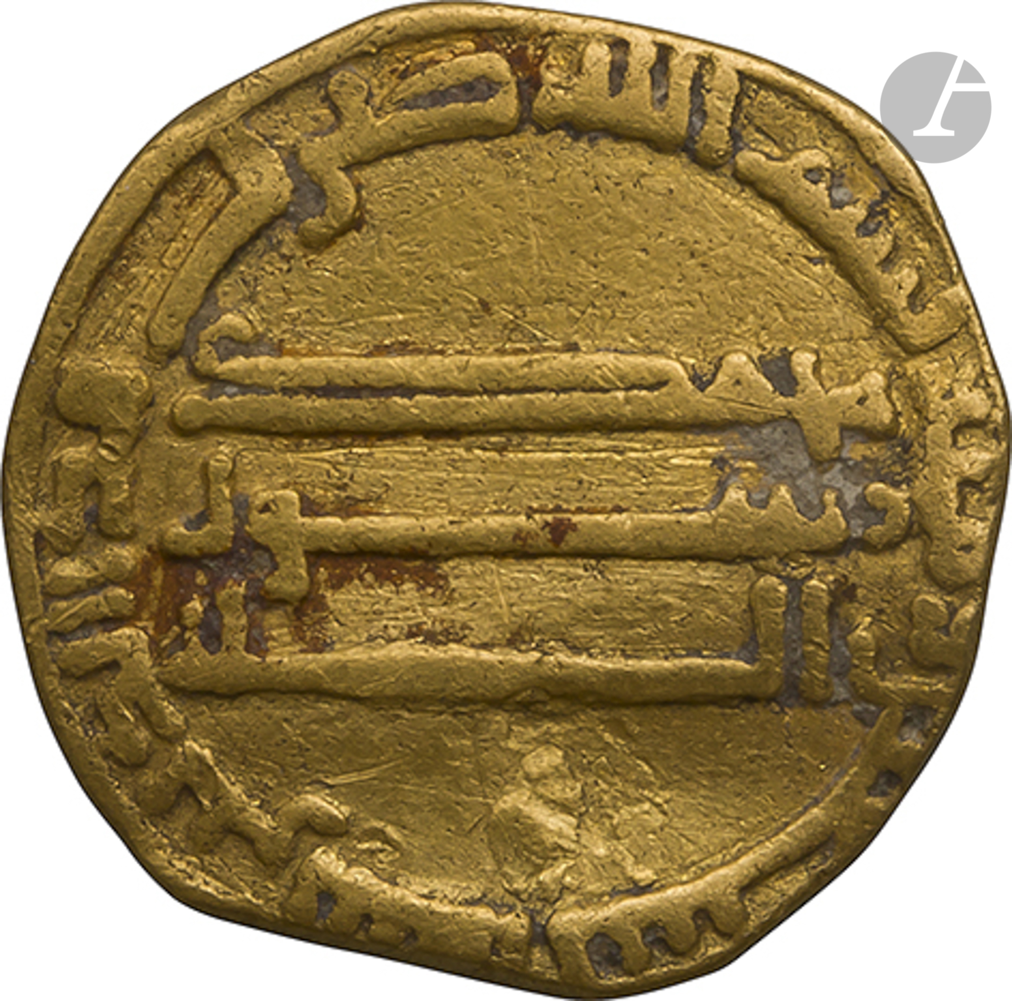 ABBASSIDES. Règne de Harûn al-Rashîd (170-193 H / 786-809). Dinar d'or daté 190 H / 805. Poids : 3,8