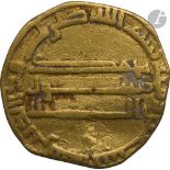 ABBASSIDES. Règne de Harûn al-Rashîd (170-193 H / 786-809). Dinar d'or daté 190 H / 805. Poids : 3,8
