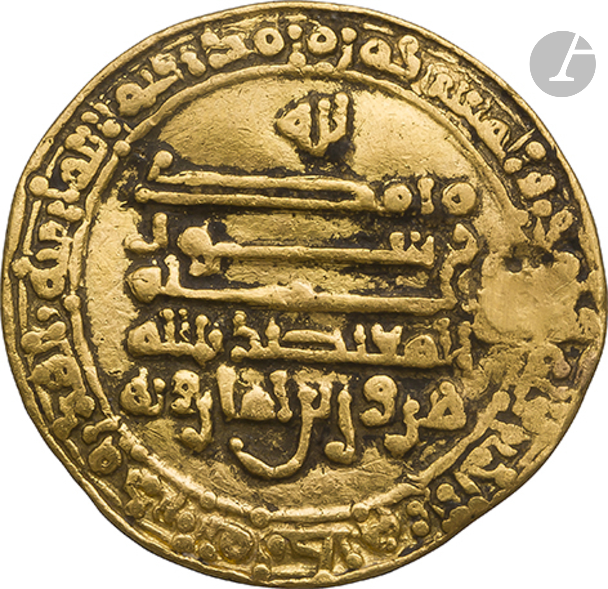 TOULOUNIDES. Règne de Harun ibn Khumarawayh (283-292 H / 896-904). Dinar d'or daté 287 H / 899, au - Image 2 of 2