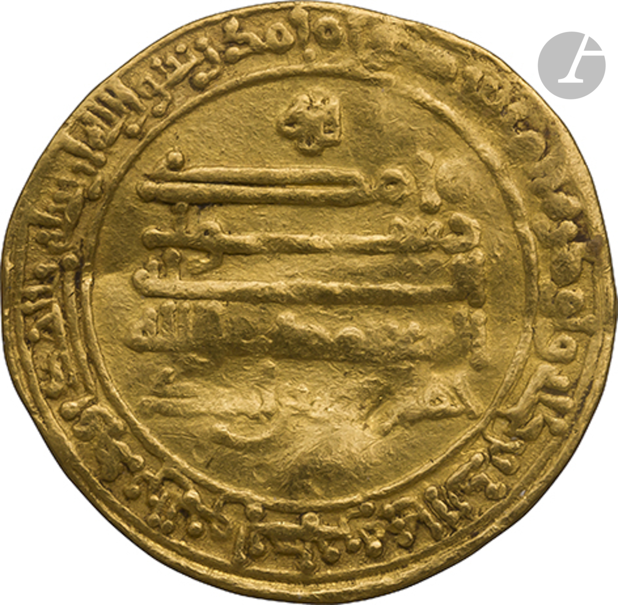 TOULOUNIDES. Règne de Kumarawayh ibn Ahmad (270-282 H / 884-896). Dinar d'or daté 271 H / 884, au - Image 2 of 2