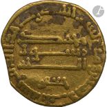 ABBASSIDES. Règne de Harûn al-Rashîd (170-193 H / 786-809). Dinar d'or daté 183 H / 799, au nom de