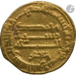ABBASSIDES. Règne de Harûn al-Rashîd (170-193 H / 786-809). Dinar d'or daté 182 H / 798, au nom de