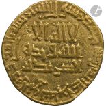 ABBASSIDES. Règne d'Al-Mahdî (158-169 H / 775-785). Dinar d'or daté 162( ?) H / 778 ? Poids : 4,3