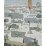 Raymond CRETOT-DUVAL (1895-1986) Ville au Maroc, vers 1955 Gouache. Signée en bas à gauche. 44 x