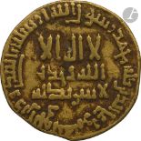 ABBASSIDES. Règne d'Al-Mahdî (158-169 H / 775-785). Dinar d'or daté 165 H 781 Poids : 4,3 g TB