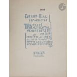 Grand Bal des Artistes Travesti Transmental du 23 février 1923, donné au bal Bullier à Paris au