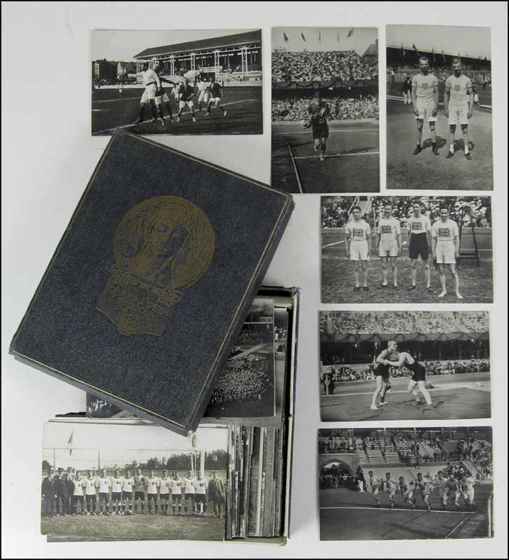 Olympic Games 1912. Collection of 184 Postcards - Collection of 148 different black-and-white