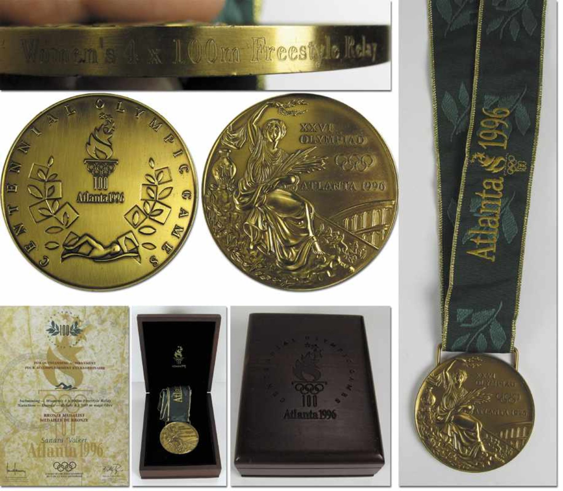 Olympic Games 1966. Bronze Winnner medal Atlanta - Bronzemedal which belonged to German swimmer