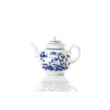 18TH C DR WALL WORCESTER PORCELAIN TEAPOT