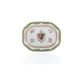 EARLY 19TH C SPODE PORCELAIN ARMORIAL PLATTER