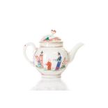 18TH C. DR. WALL WORCESTER CHINOISERIE TEA POT