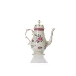 18TH C ENGLISH PORCELAIN COFFEE POT