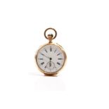 GOLD POCKET WATCH, 89g