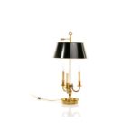 FRENCH BOULETTE GILT BRASS TABLE LAMP