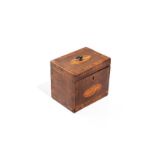 GEORGIAN MAHOGANY TEA CADDY