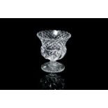 LARGE BACCARAT CRYSTAL FOOTED URN FORM VASE