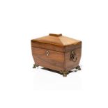 GEORGIAN ROSEWOOD TEA CADDY