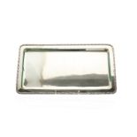 RECTANGULAR CZECHOSLOVAKIAN SILVER TRAY, 766g