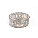 18TH C CONTINENTAL SILVER PATCH BOX, 142g