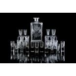 RUSSIAN GLASS DECANTER & VODKA DRINKS SERVICE