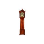 GEORGE III ENGLISH MAHOGANY TALL CASE CLOCK