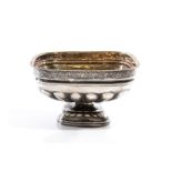 19TH C RUSSIAN SILVER FOOTED BOWL, 381g
