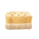 UPHOLSTERED & TUFTED DECORATIVE OTTOMAN