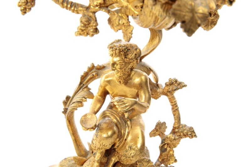 PAIR OF GILT BRONZE FIGURAL CANDELABRAS - Image 7 of 7