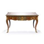 ANTIQUE FRENCH BOULLE BUREAU PLAT