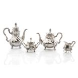 AMERICAN SILVER TEA & COFFEE SERVICE, 1,399g