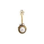 19TH C RAINGO FRES FRENCH GILT BRONZE WALL CLOCK