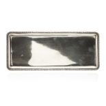 RECTANGULAR CZECHOSLOVAKIA SILVER TRAY, 577g