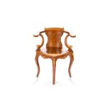 FRENCH MIXED INLAY CORNER STYLE DESK CHAIR