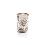 18TH C RUSSIAN SILVER BEAKER, 78g