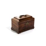 GEORGIAN MAHOGANY TEA CADDY