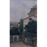 MANUEL SALCES GUTIÉRREZ (Suano, Cantabria, 1861 - Madrid, 1932) Paisaje con casa
