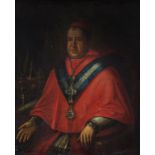 ESCUELA ESPAÑOLA, SIGLO XVIII Retrato arzobispo caballero de la Orden de Carlos III