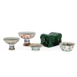 Conjunto de 5 piezas en porcelana