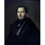 ANTONIO GÓMEZ CROS (Valencia, 1808 - Madrid, 1863).Retrato de caballero