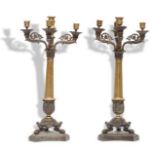 Pareja de candelabros,