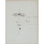 ANTONI TÀPIES (Barcelona, 1923 - 2012).Dibujo-dedicatoria, 1953