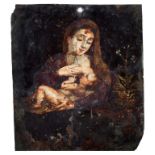 ESCUELA FLAMENCA, SIGLO XVII.Virgen con Niño