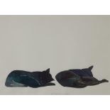 EDUARDO ARROYO (Madrid, 1937 - 2018).Gatos, 1985