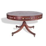 "Drum library table"