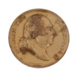 Medalla de Luis XVIII en homenaje rendido a las cenizas Reales. 1817